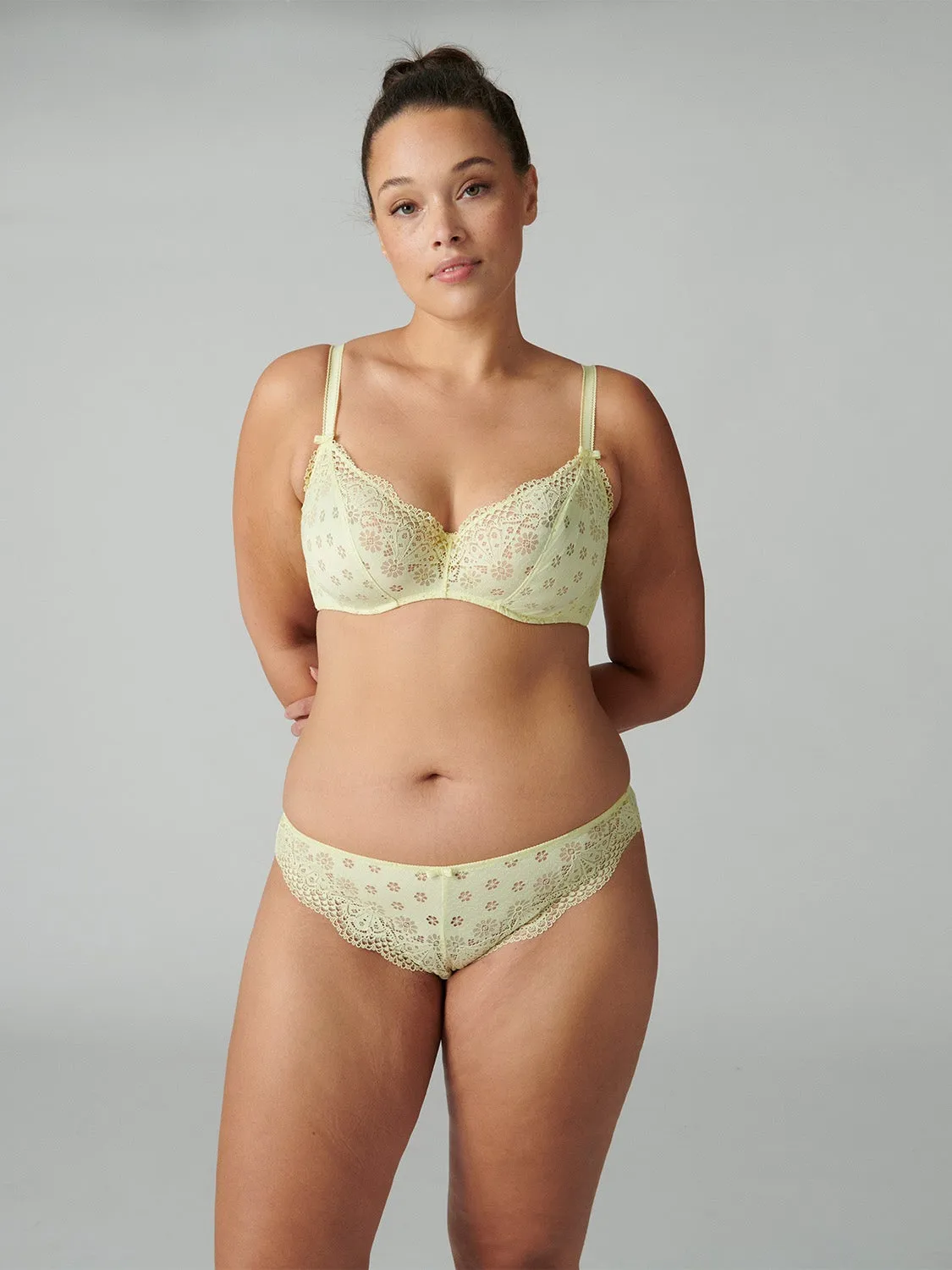 Aimee Underwire Plunge - Yuzu Yellow