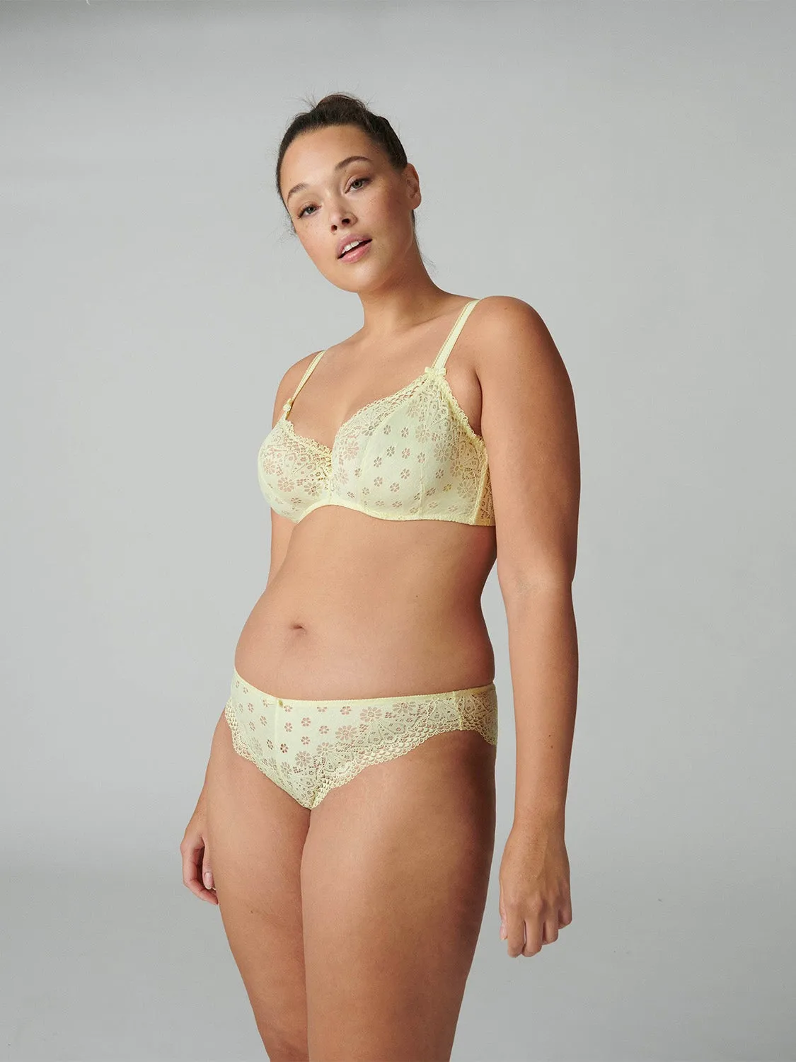 Aimee Underwire Plunge - Yuzu Yellow