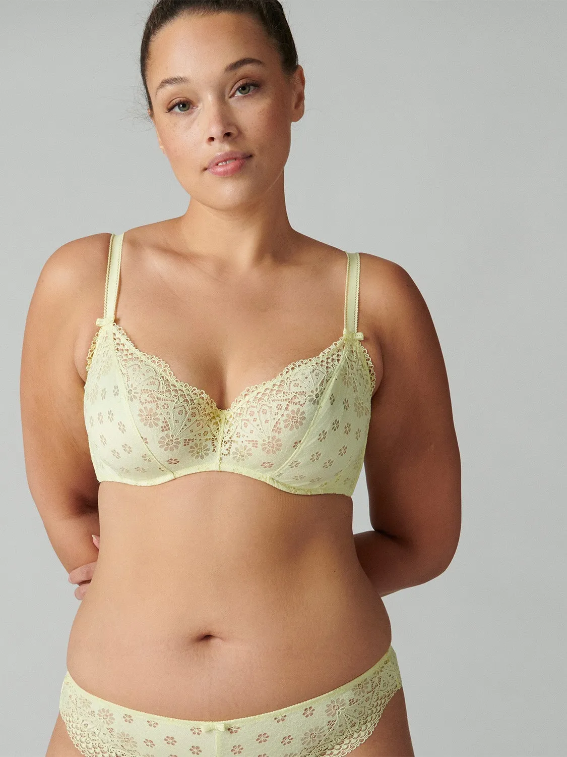 Aimee Underwire Plunge - Yuzu Yellow