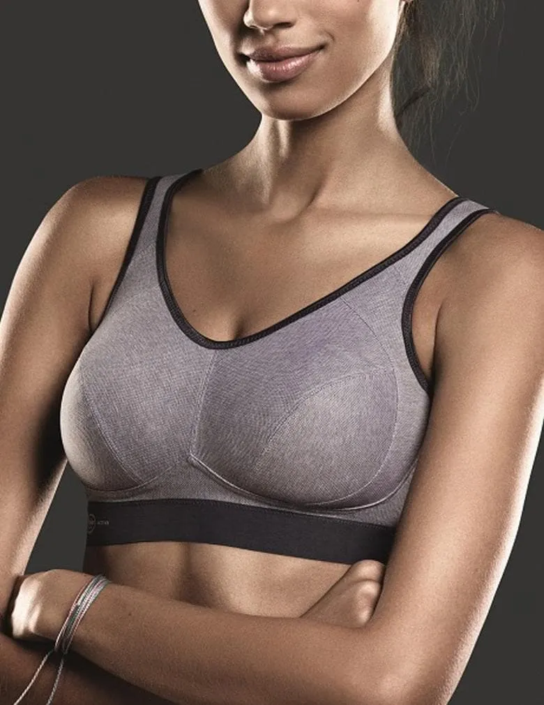 Anita Extreme Control 5527 Heather Grey Sports Bra
