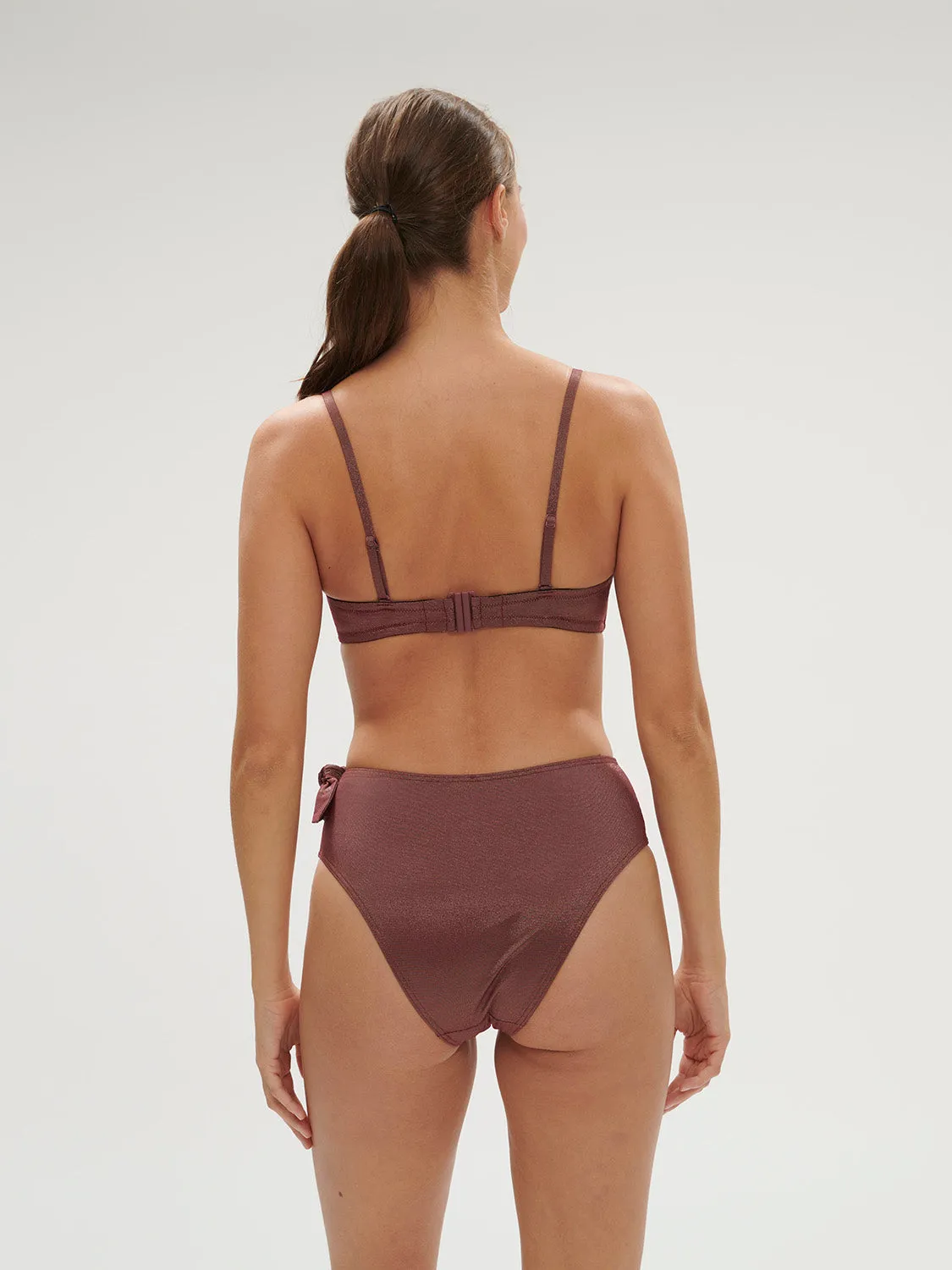 Daphn Retro Brief - Lurex Dark Purple