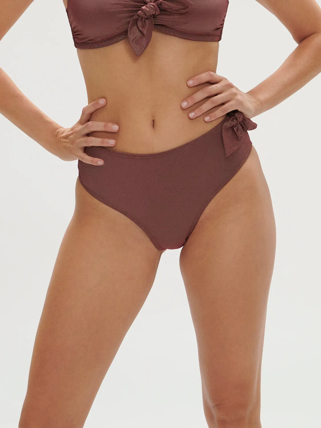 Daphn Retro Brief - Lurex Dark Purple