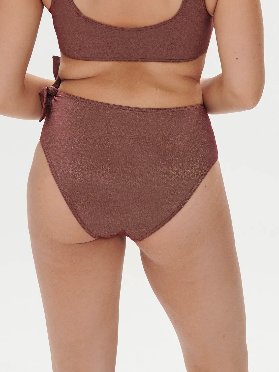 Daphn Retro Brief - Lurex Dark Purple