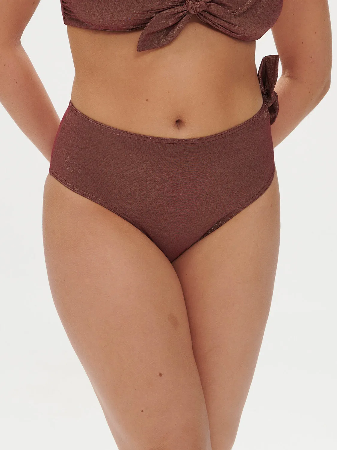 Daphn Retro Brief - Lurex Dark Purple