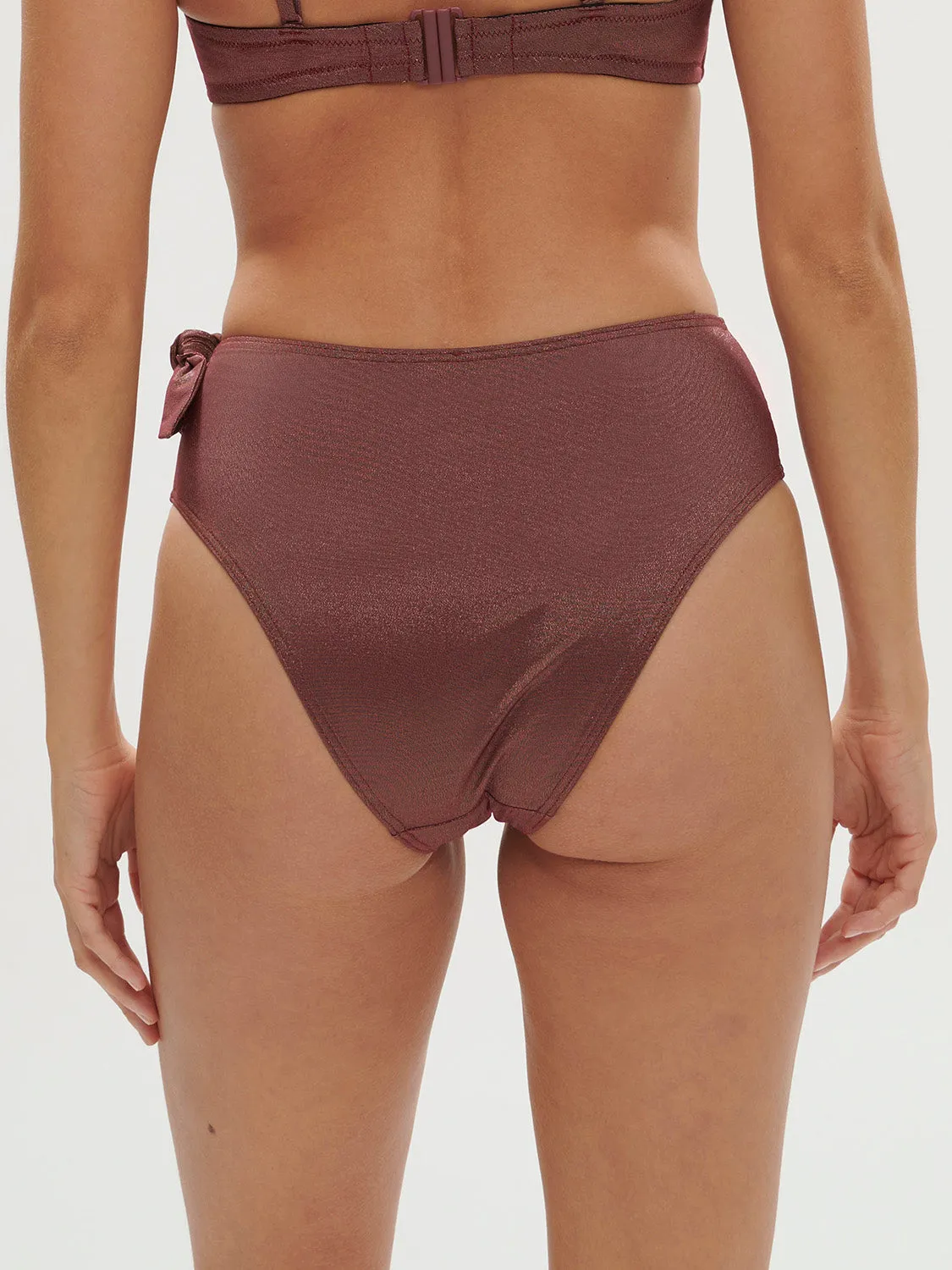 Daphn Retro Brief - Lurex Dark Purple