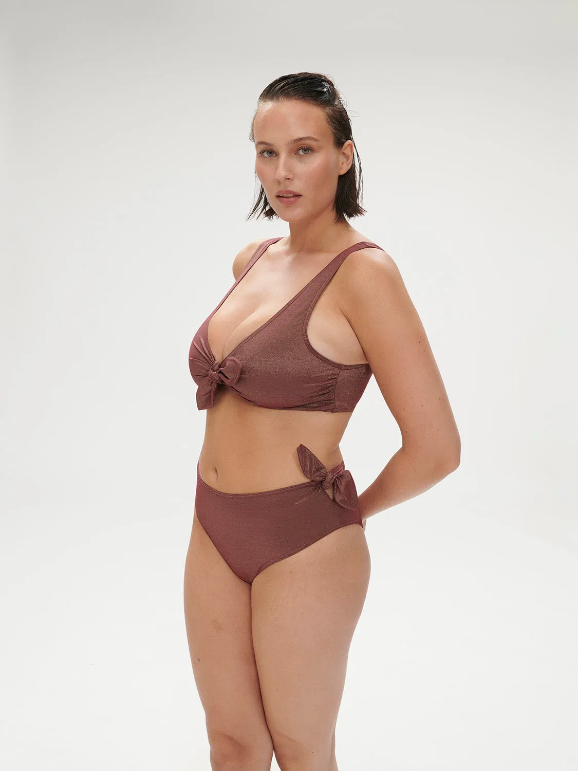 Daphn Retro Brief - Lurex Dark Purple