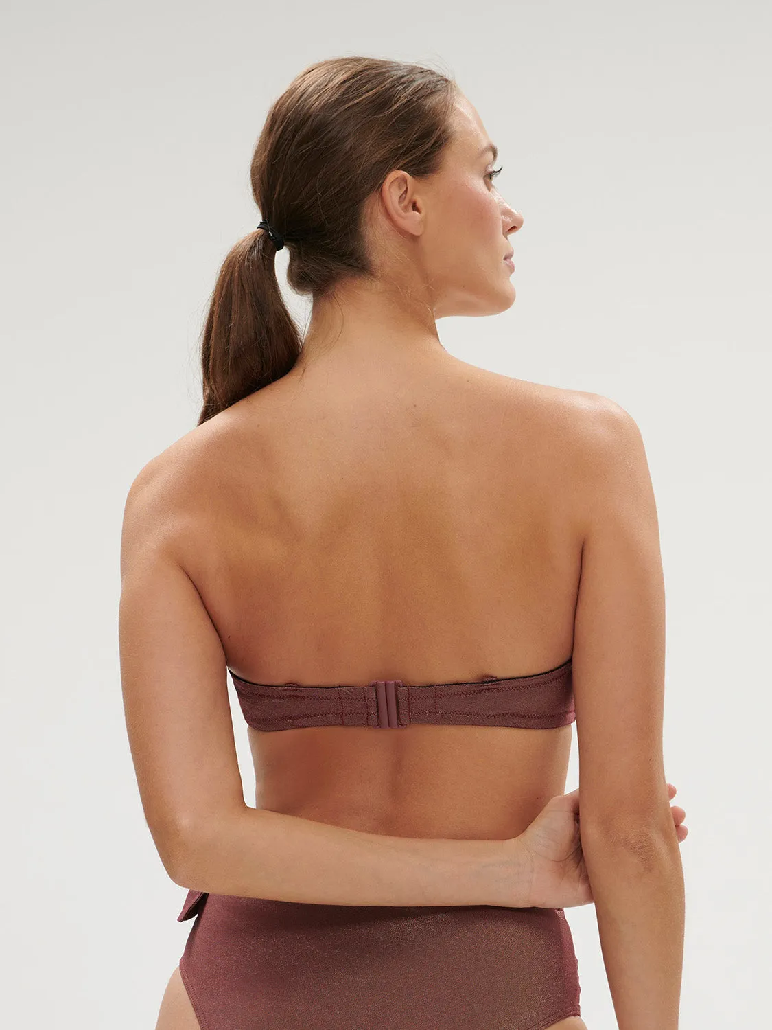 Daphn Wireless Bandeau - Lurex Dark Purple