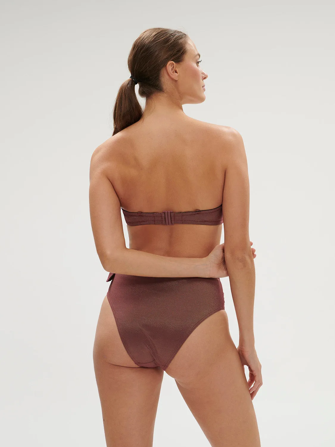 Daphn Wireless Bandeau - Lurex Dark Purple