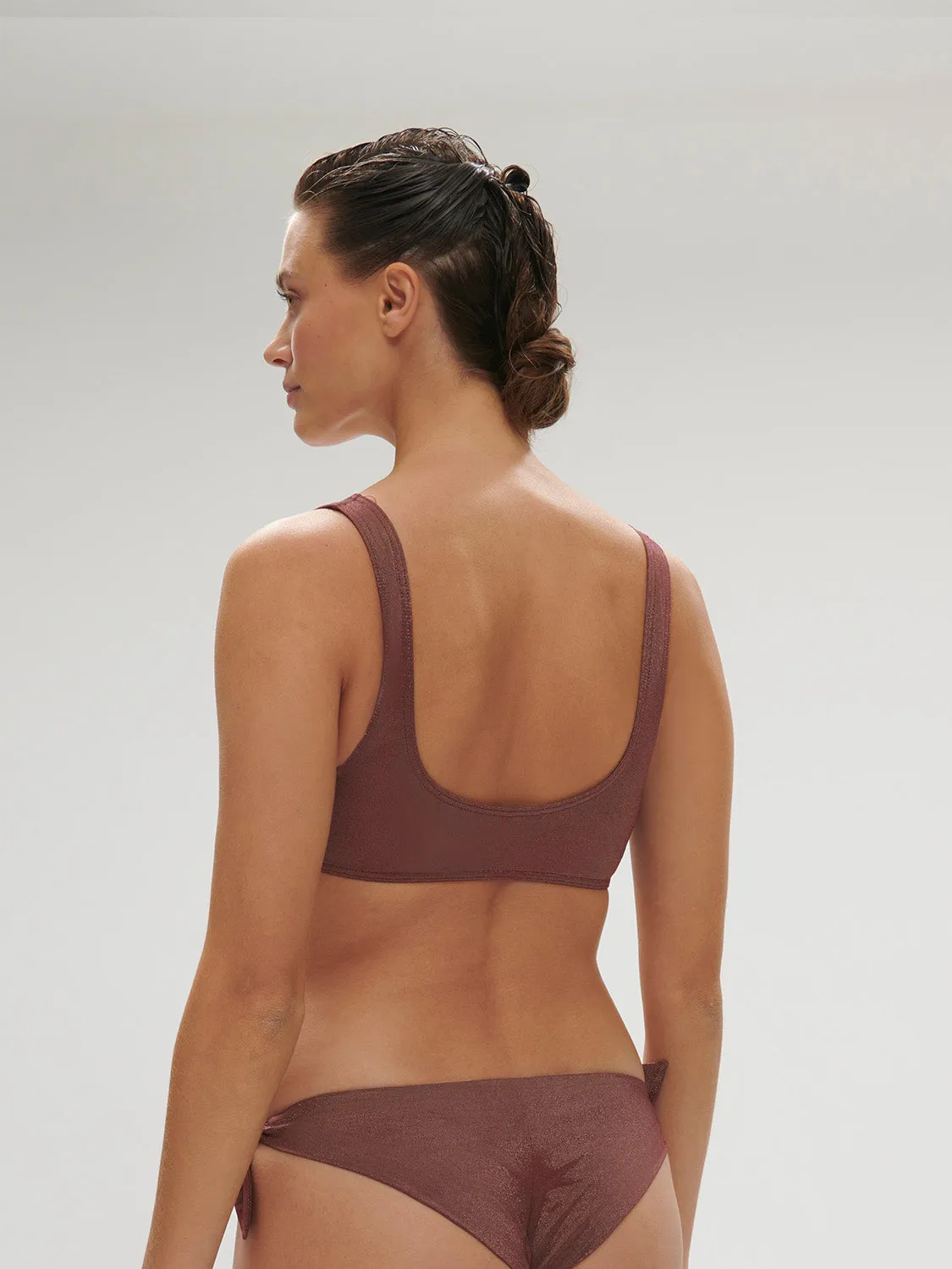 Daphn Wireless Triangle - Lurex Dark Purple
