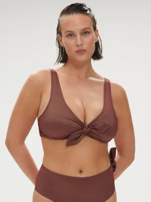 Daphn Wireless Triangle - Lurex Dark Purple