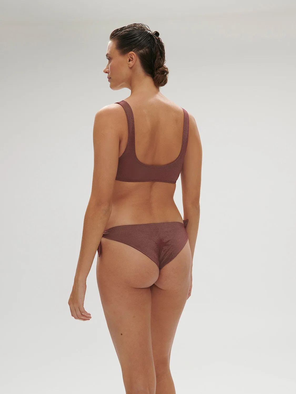 Daphn Wireless Triangle - Lurex Dark Purple