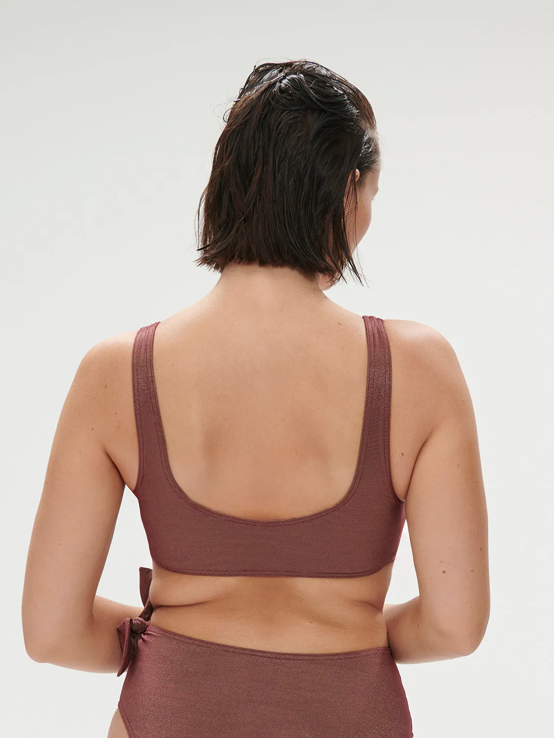 Daphn Wireless Triangle - Lurex Dark Purple