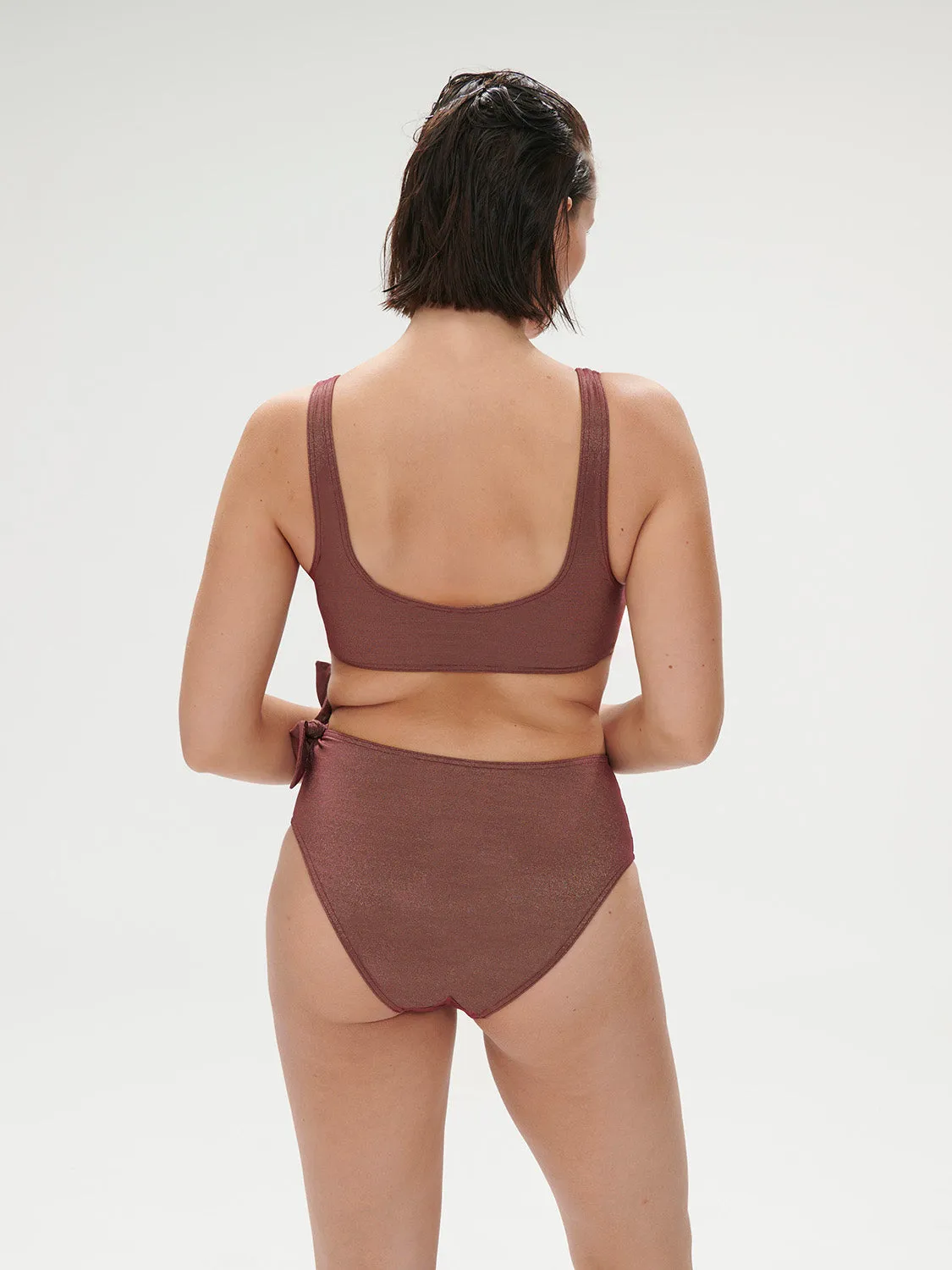 Daphn Wireless Triangle - Lurex Dark Purple