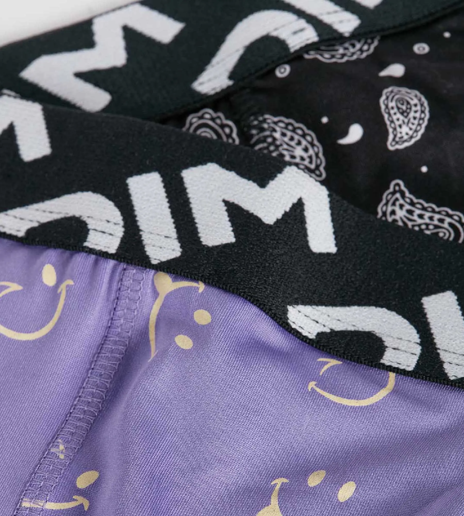 Dim Micro Pack of 2 boys' boxers in recycled microfibre with smiley motif