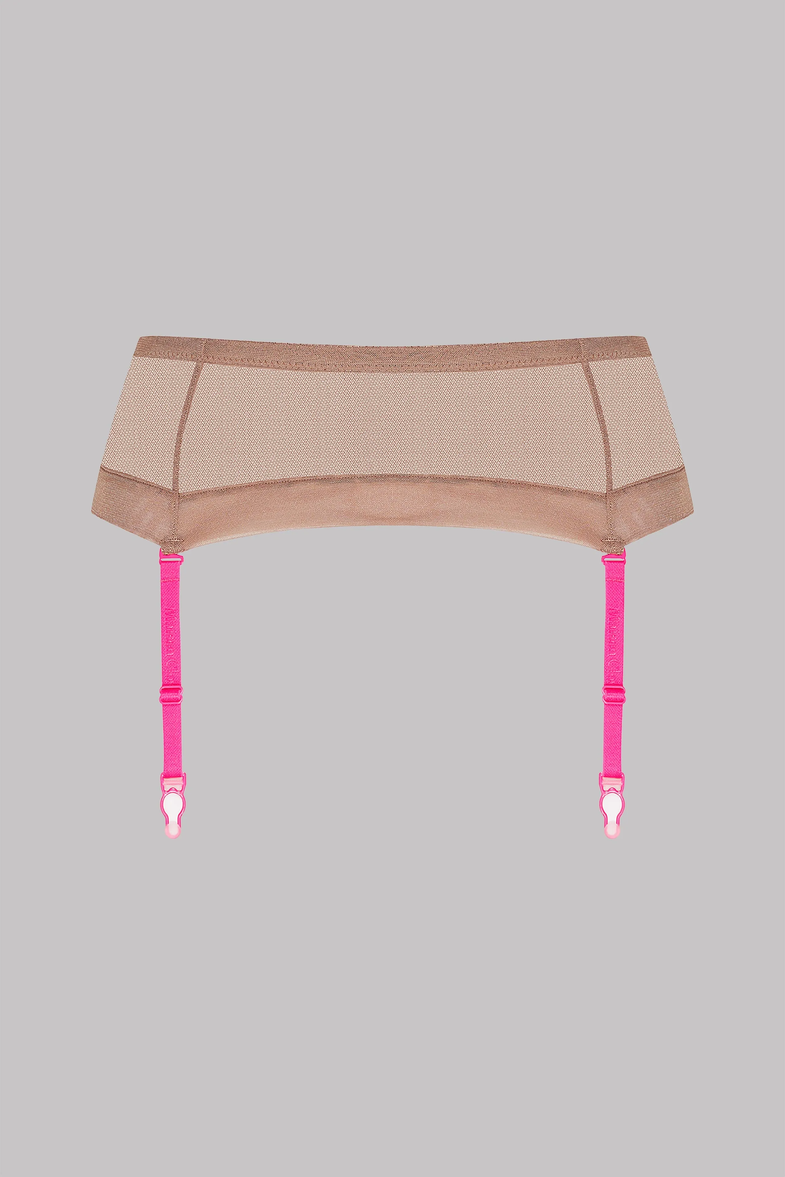 Garter Belt - Corps  Corps - Ginger snap/Neon Pink