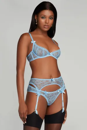 Hinda Suspender Blue. Size 2 (UK 8)