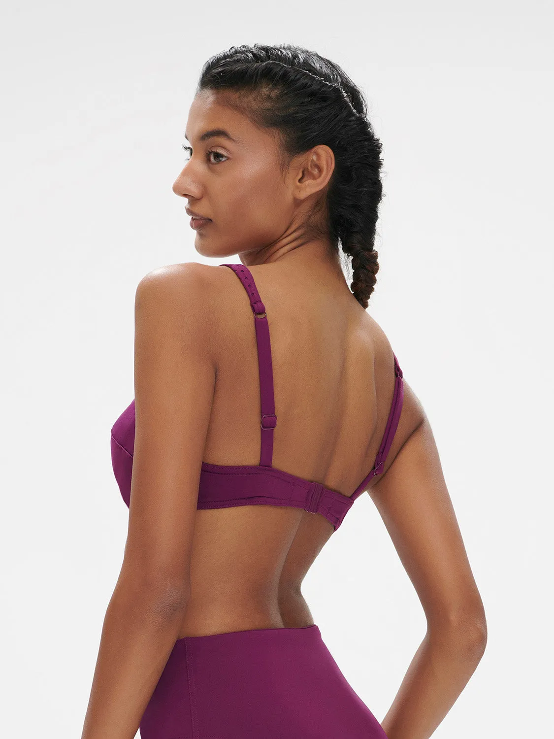 Hoya Underwire Plunge - Blackberry