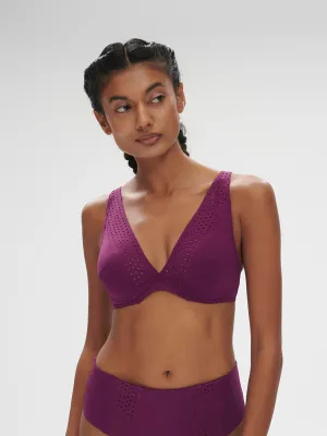 Hoya Underwire Plunge - Blackberry