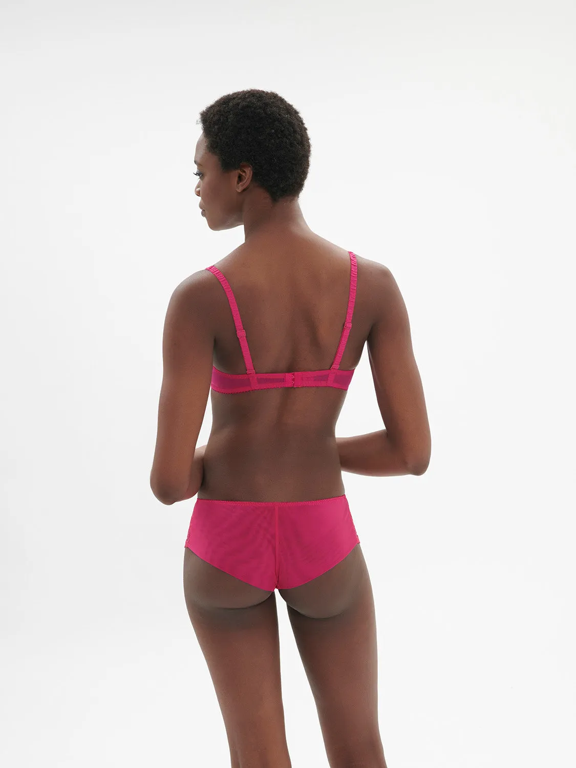 Intrigue Boyshort - Disco Pink