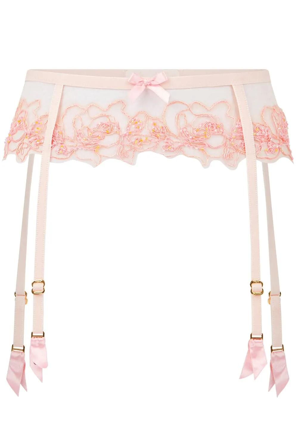 Lindie Suspender Belt Baby Pink. Size 4 (UK 12)