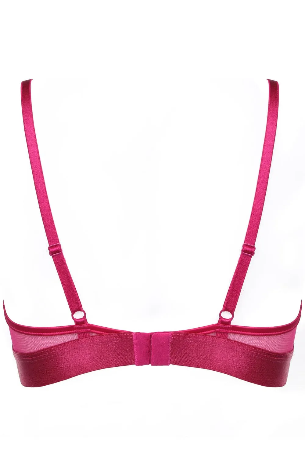 Love Supreme Triangle Bra in Fuchsia. Size UK 32C