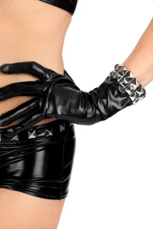 Masochist Studded Short Gloves