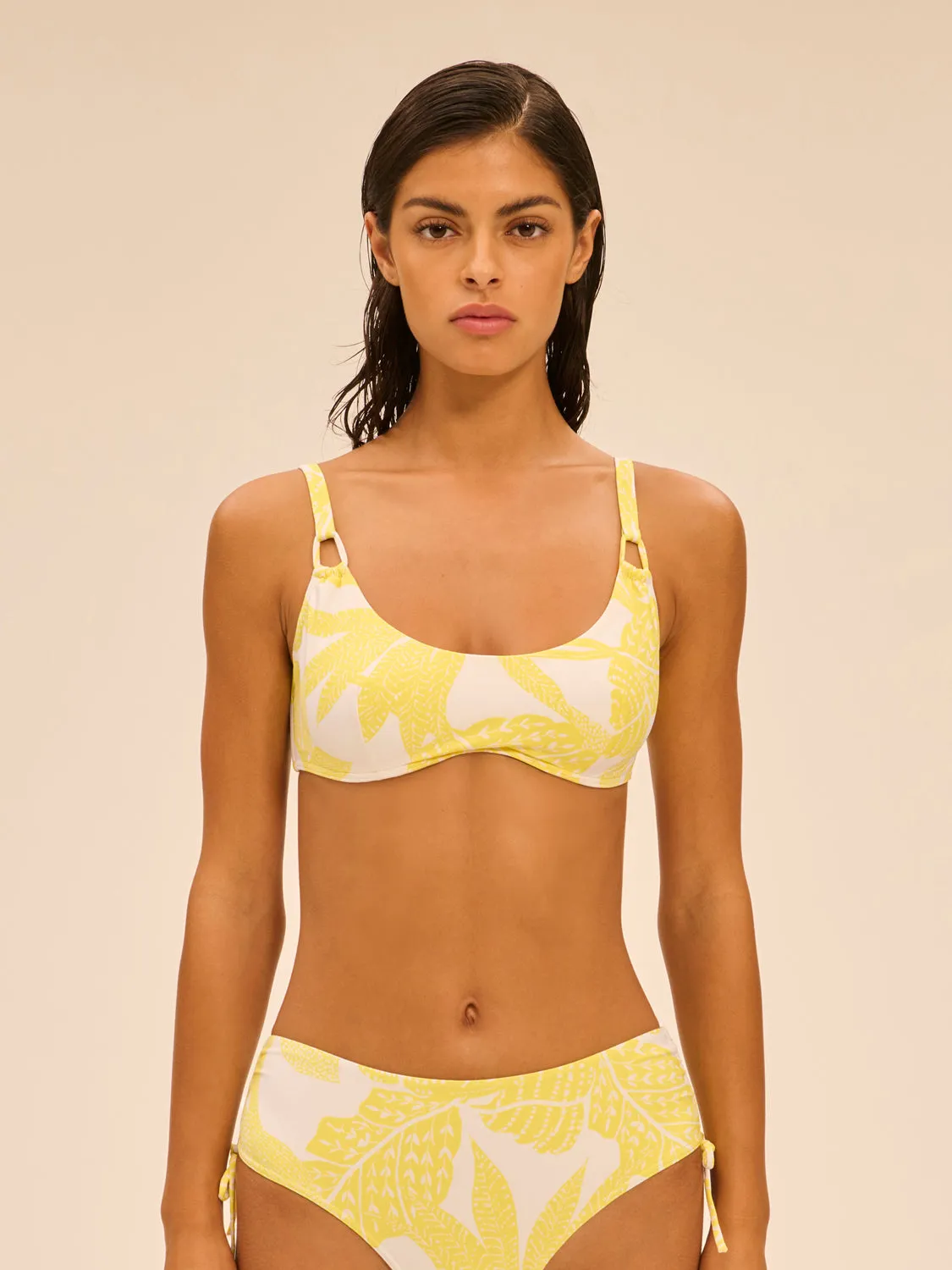 Melia Underwire Scoop - Plumeria Yellow