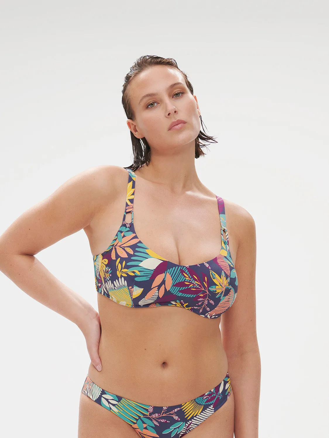 Melia Underwire Scoop - Seaside Blue