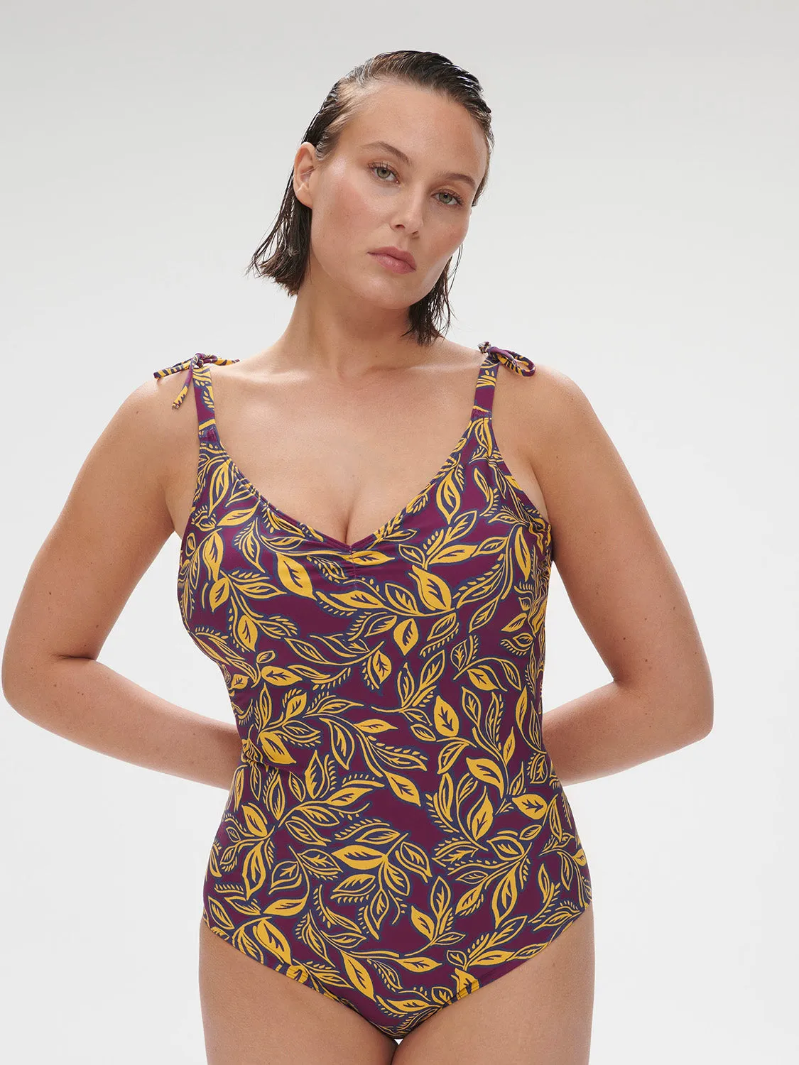 Melia Wireless Padded One-Piece - Agadir Purple