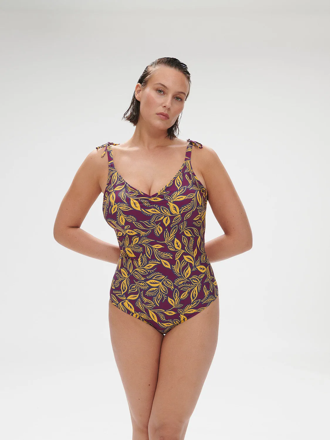 Melia Wireless Padded One-Piece - Agadir Purple
