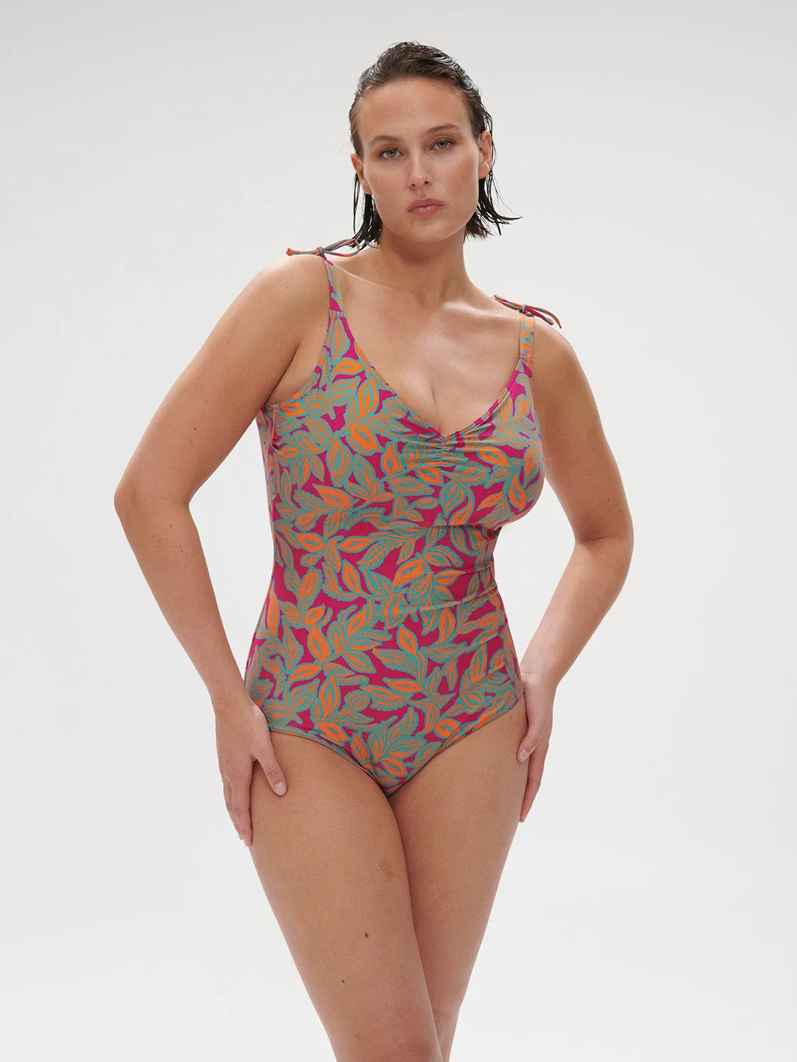 Melia Wireless Padded One-Piece - Menara Pink