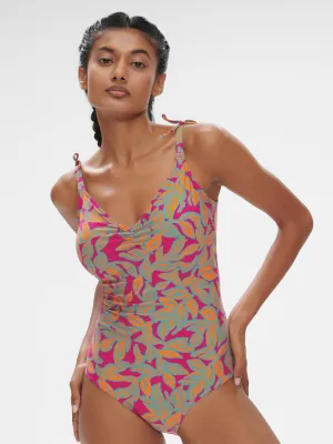 Melia Wireless Padded One-Piece - Menara Pink