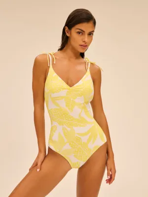 Melia Wireless Padded One-Piece - Plumeria Yellow