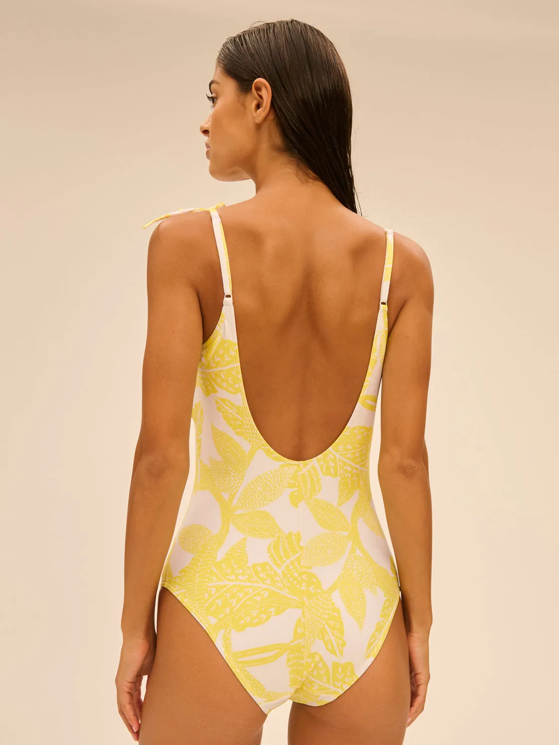 Melia Wireless Padded One-Piece - Plumeria Yellow
