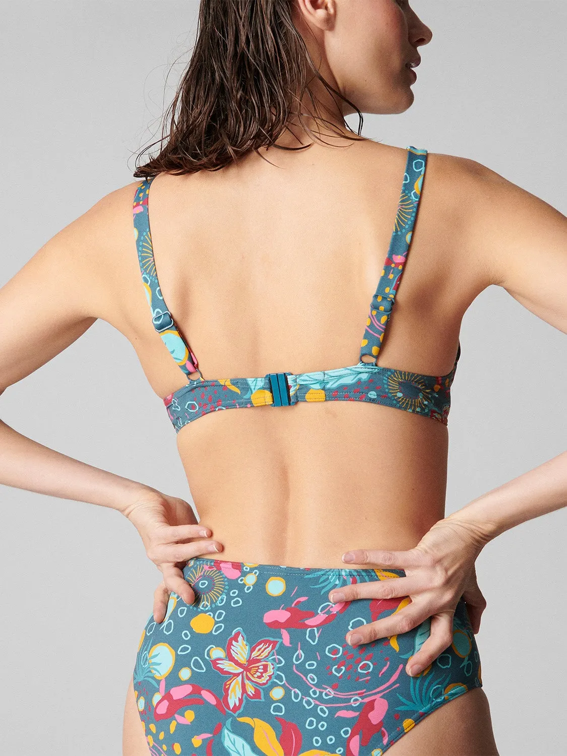 Neroli Underwire Plunge - Lagoon Green