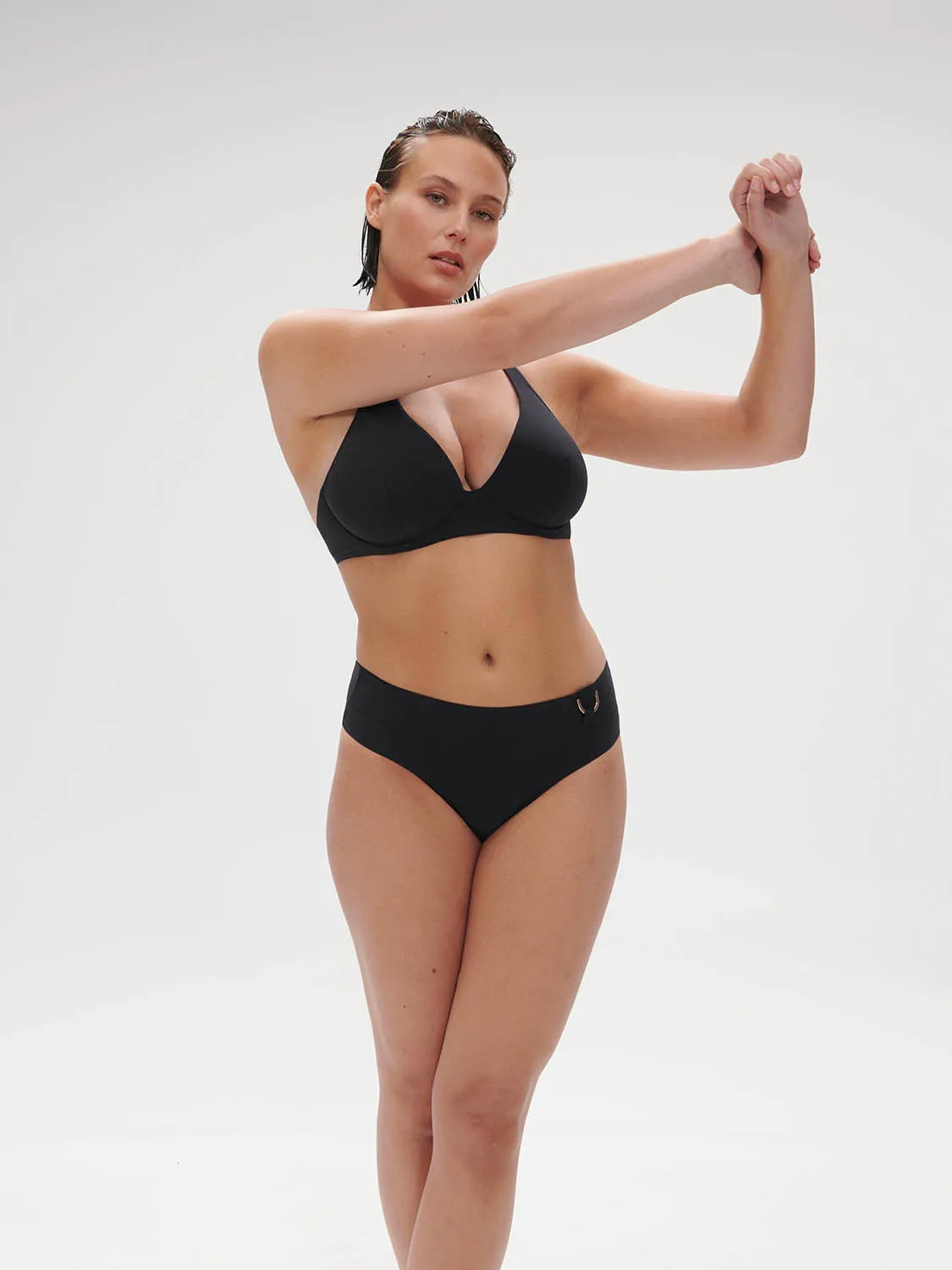 Palmeraie Retro Brief - Black