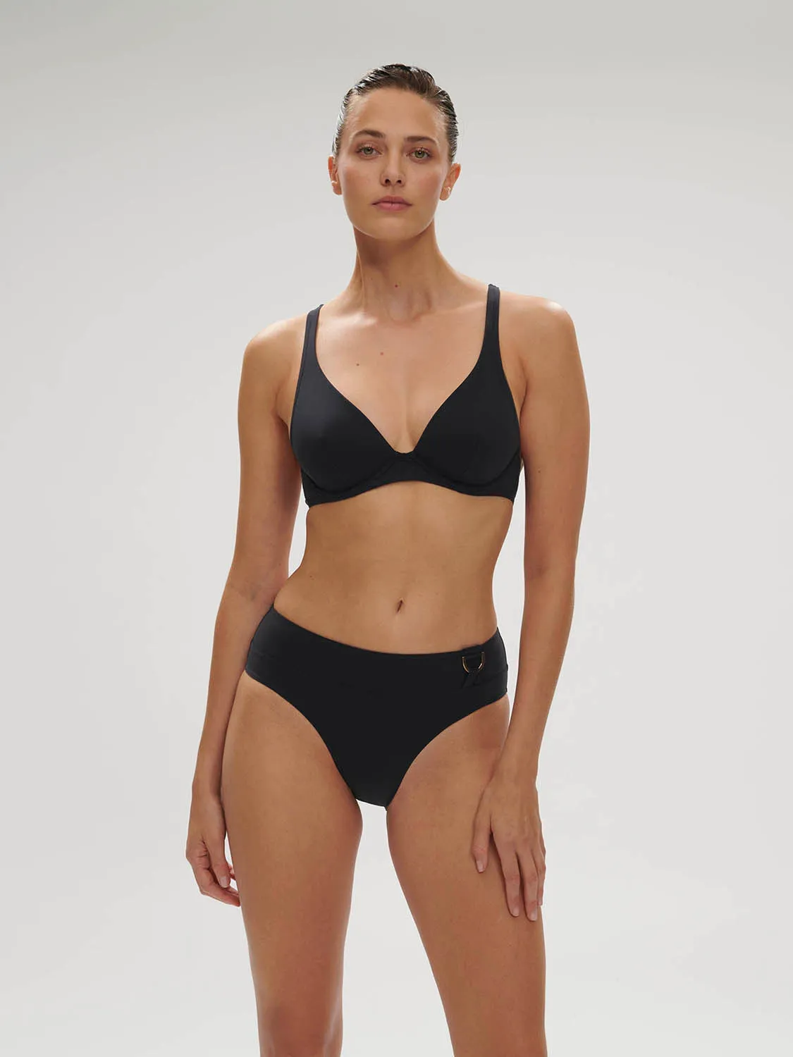 Palmeraie Retro Brief - Black