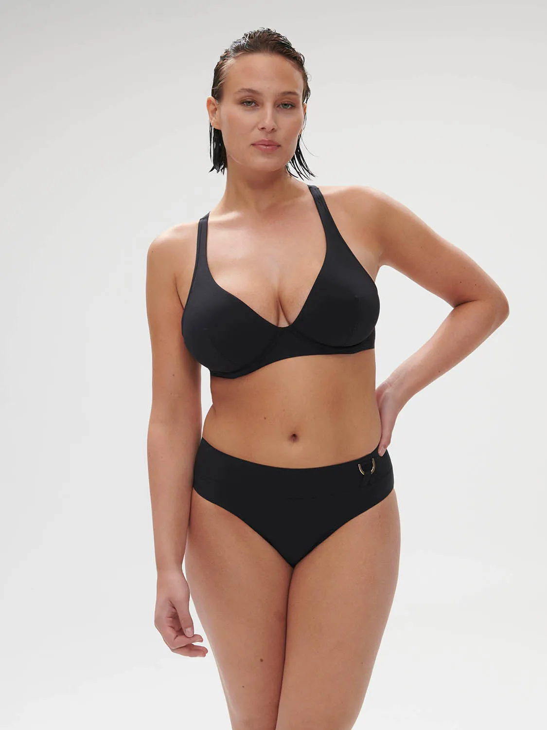 Palmeraie Retro Brief - Black