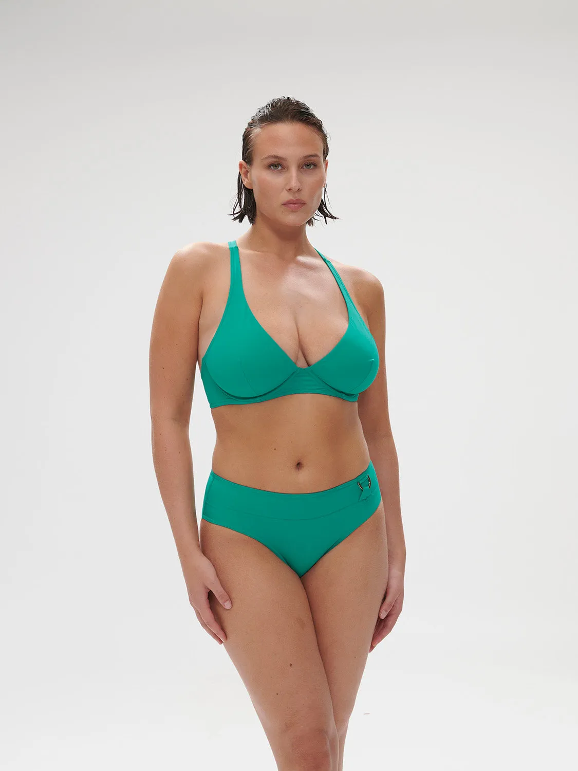 Palmeraie Retro Brief - Waterfall Green