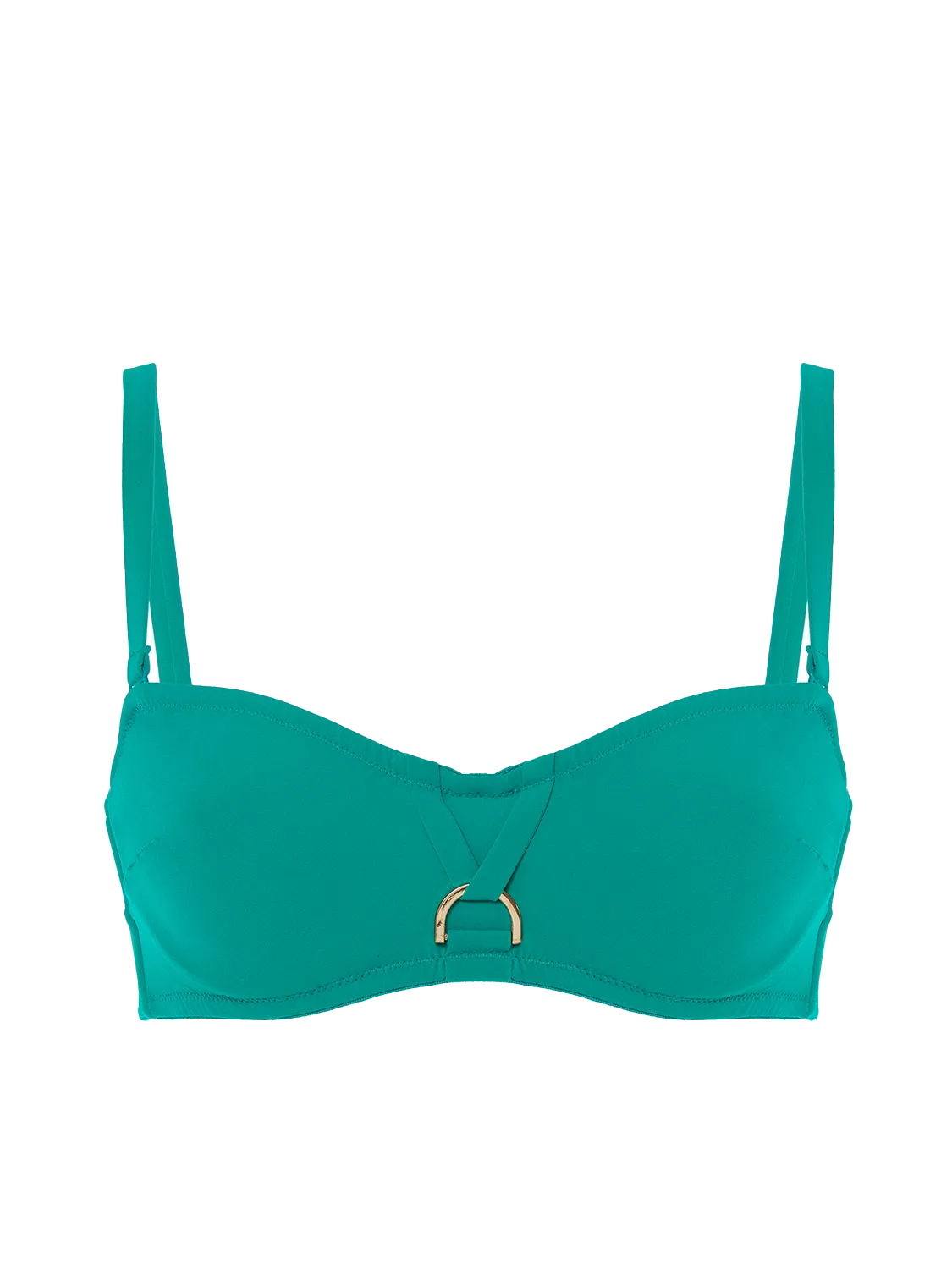 Palmeraie Underwire Bandeau - Waterfall Green