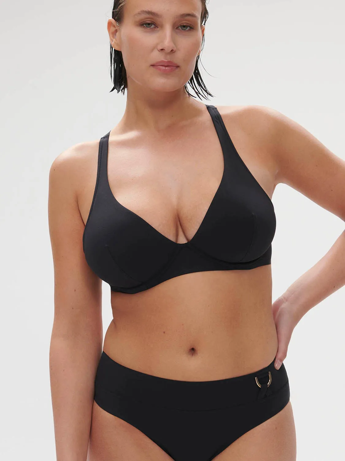 Palmeraie Underwire Plunge - Black