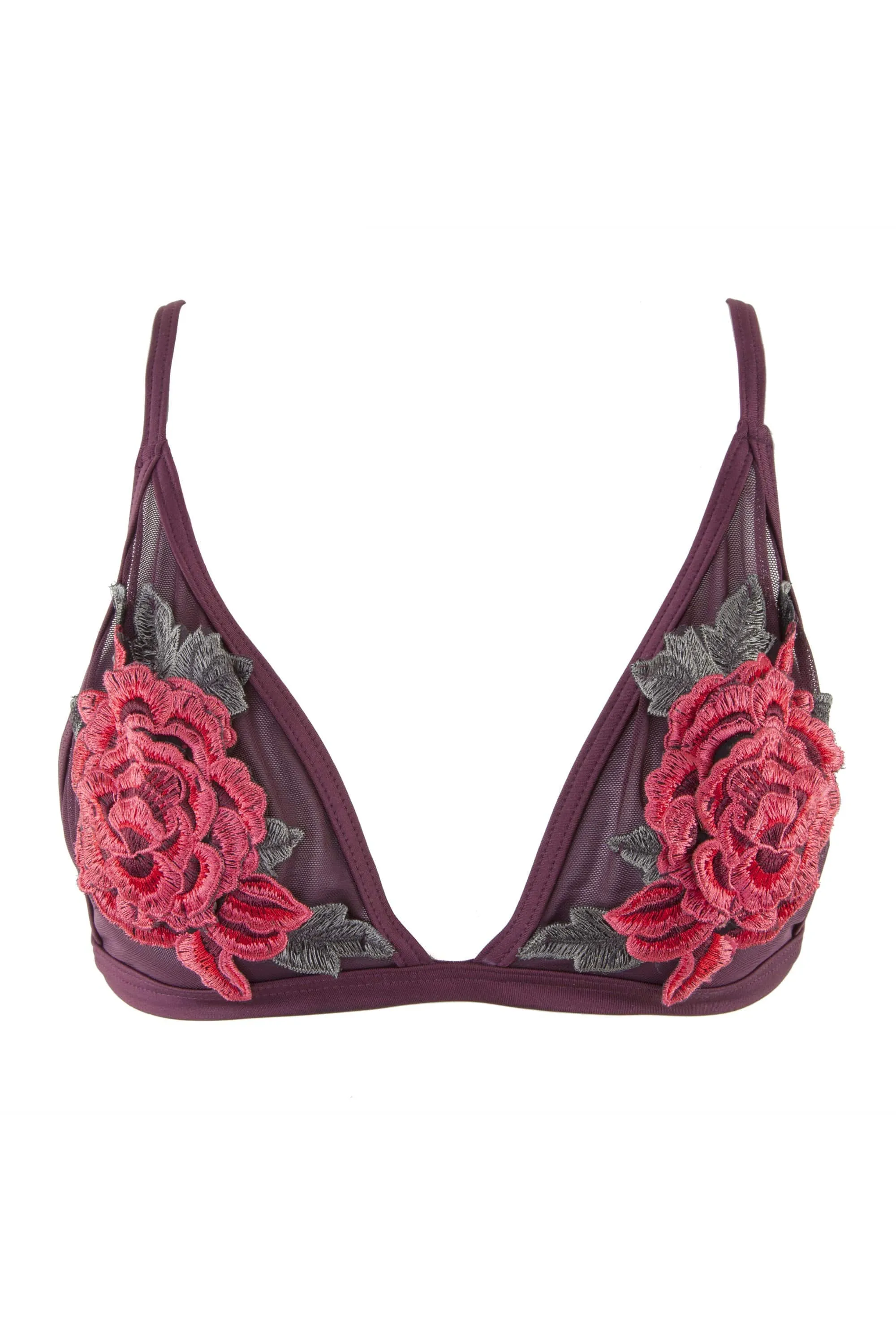 Peek & Beau Applique & Mesh Triangle Bikini
