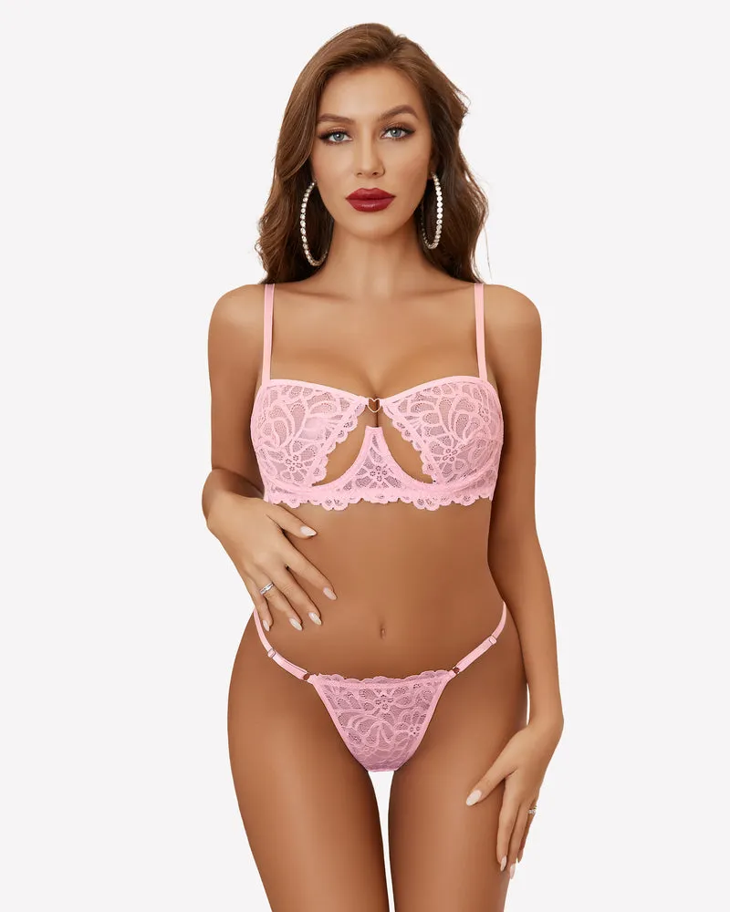 Push Up Half Cup Bra Sets