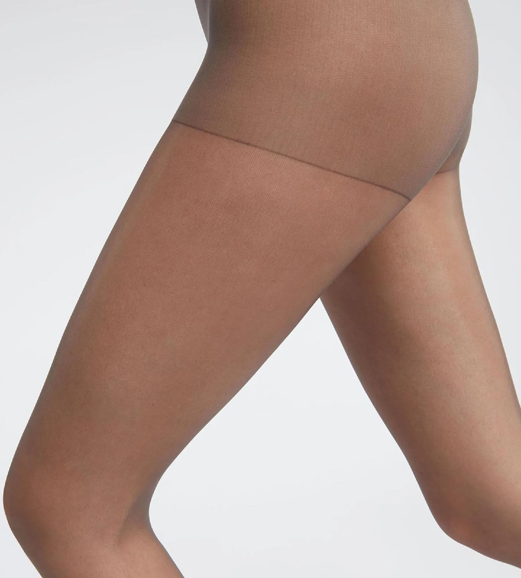 Set of 2 transparent tights in grey Ultra Resist reinforced Lycra