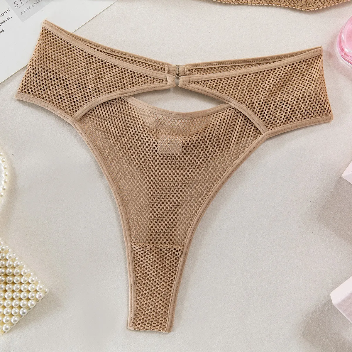 Sexy Mesh Sheer Push Up Lingerie Set