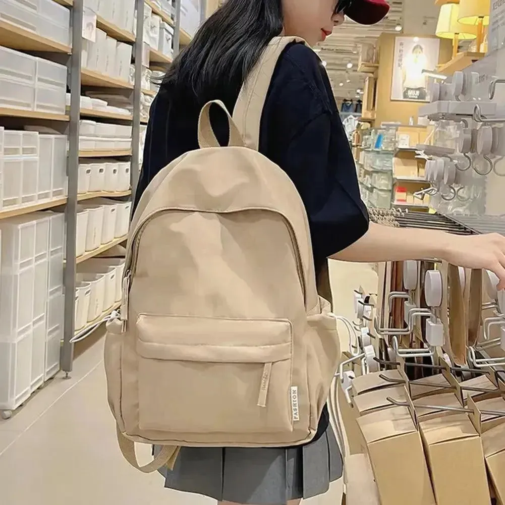 Solid Color Women's Backpack