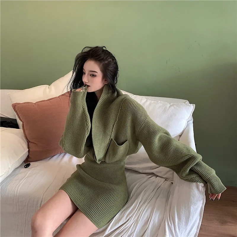Sweater jacket   skirt