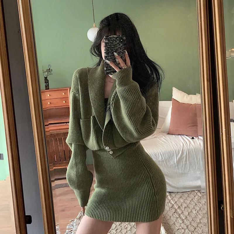 Sweater jacket   skirt