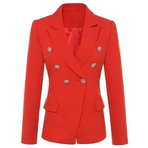 The Optimistic Double Breasted Blazer Women - Formal-Business - Plain-Solid